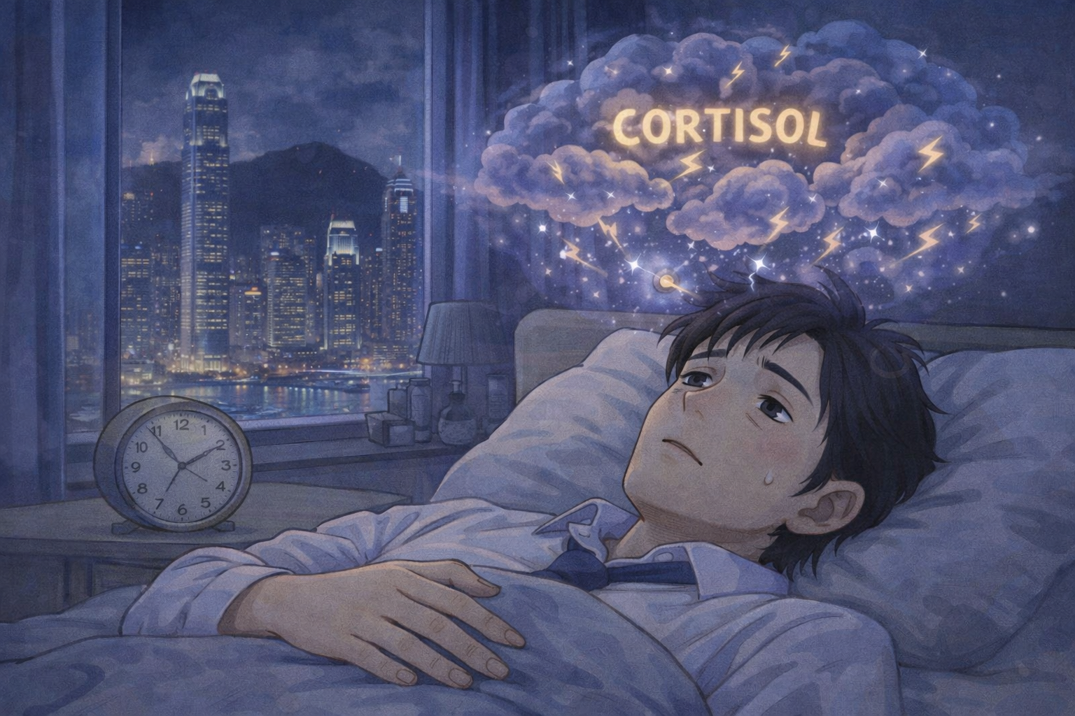 壓力大到訓唔著？皮質醇失控隨時引發「過勞死」危機！